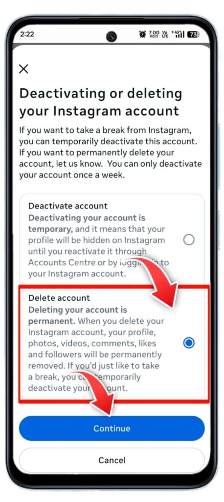 Instagram Account Delete Kaise Kare 2025