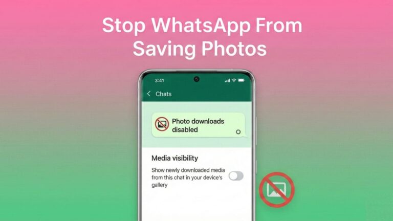 How to Stop WhatsApp From Saving Photos on Your Phone – Easy Step-by-Step Guide