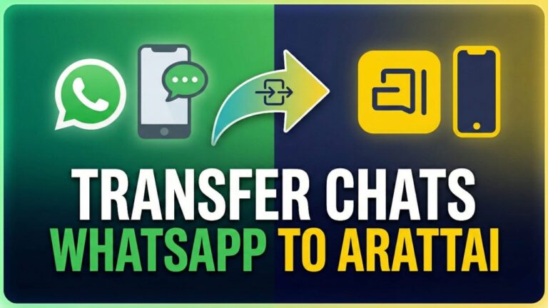 How to Move Your WhatsApp Chats to Arattai Messenger — A Simple Guide
