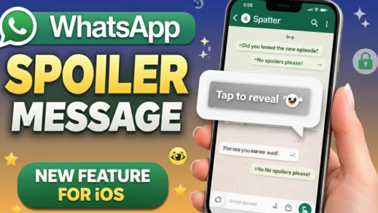 WhatsApp Is Testing a Spoiler Message Feature on iPhone: Here’s How It Works