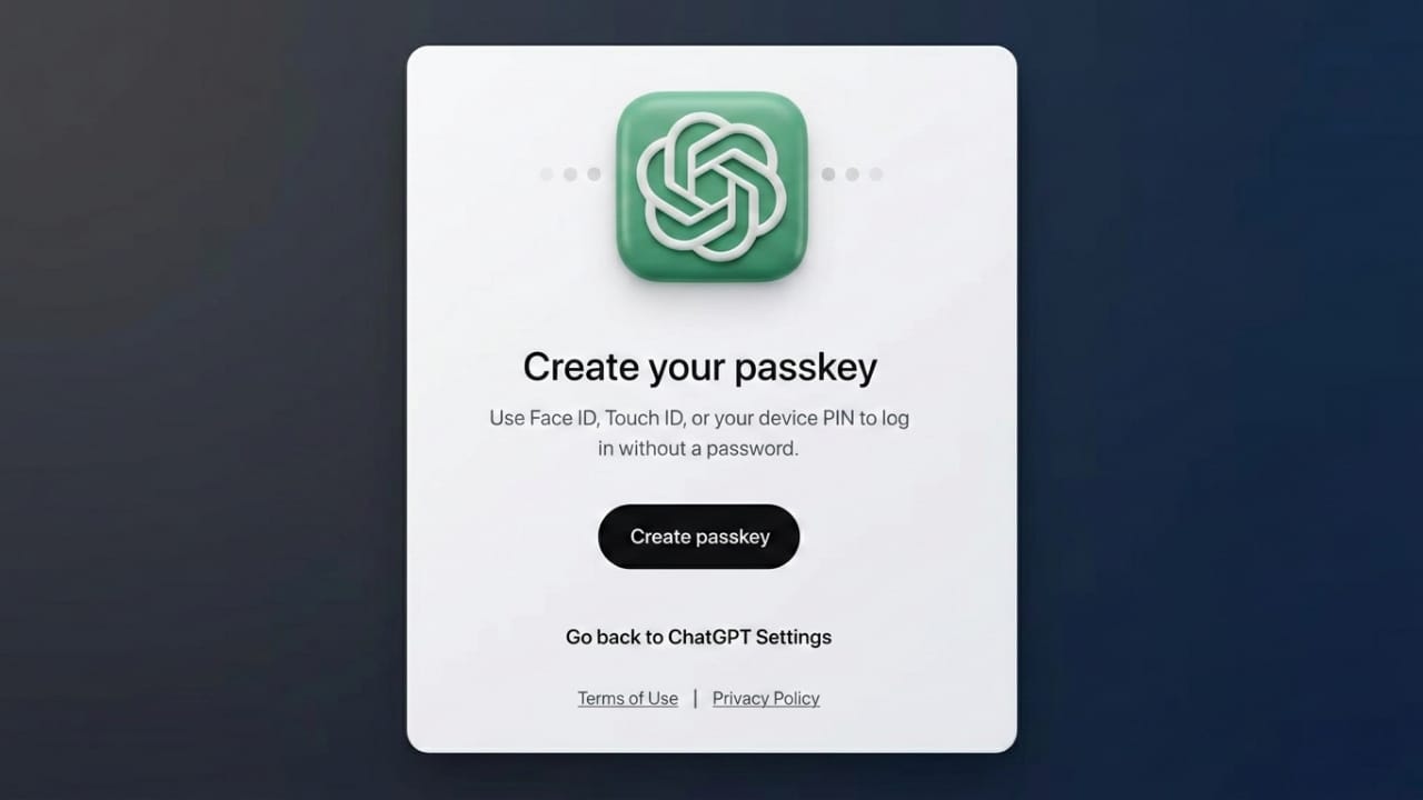 How to Secure Your OpenAI Account Using Passkeys