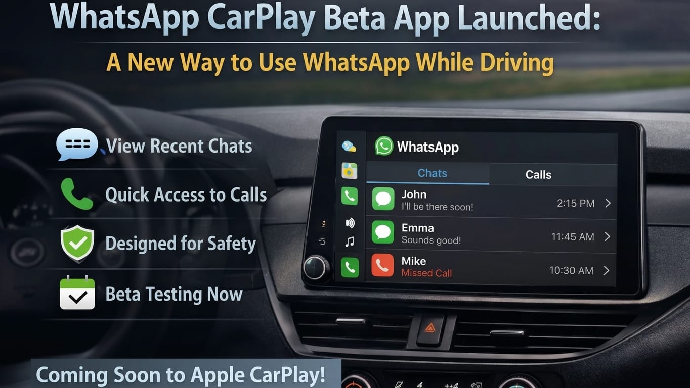 WhatsApp CarPlay Beta App: A Safer Way to Stay Connected on the Road