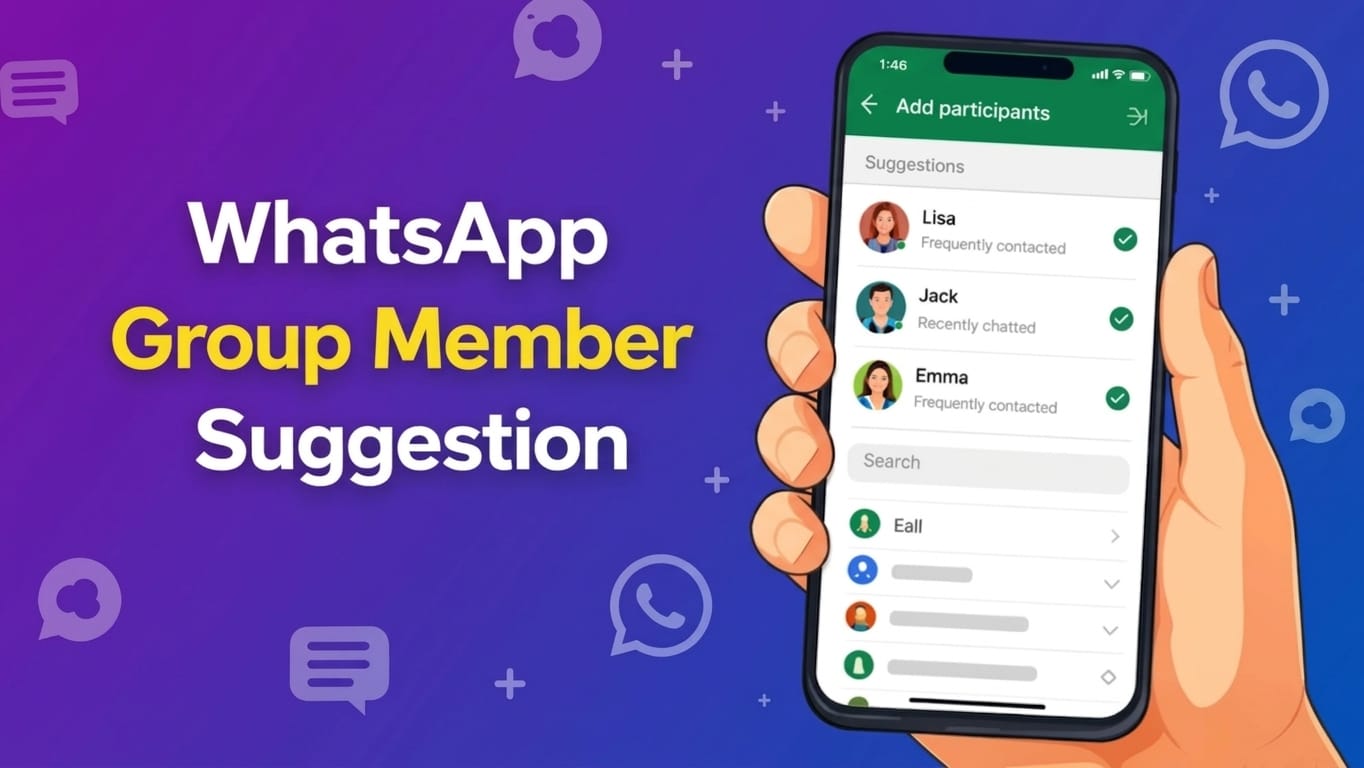 WhatsApp’s New Group Member Suggestions: A Simpler Way to Add People