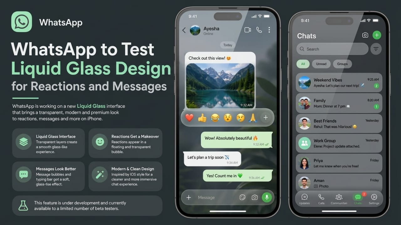 WhatsApp May Introduce a New Liquid Glass Design for iPhone Users