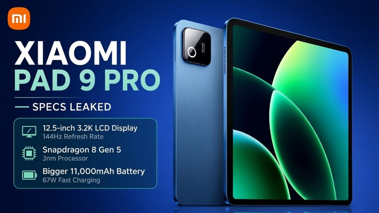 Xiaomi Pad 9 Pro Leak Reveals Larger 12.5-Inch Display, Snapdragon 8 Gen 5, and Bigger Battery