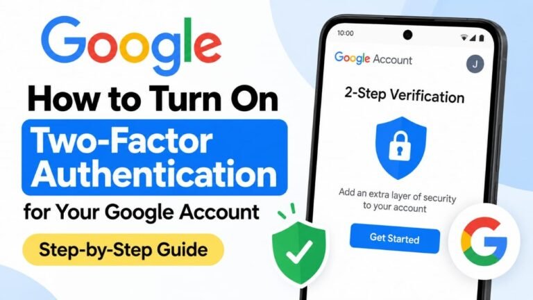 How to Turn On Two-Step Verification for Your Google Account