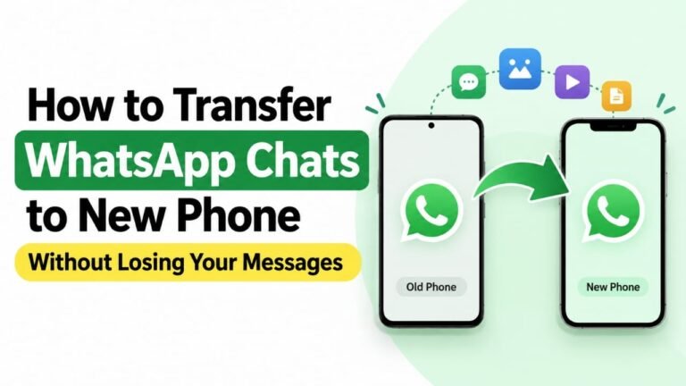 How to Transfer WhatsApp Chats to a New Phone Without Losing Messages