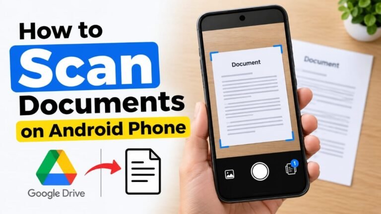 How to Scan Documents on an Android Phone Without a Scanner
