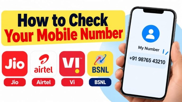 How to Check Your Mobile Number on Jio, Airtel, Vi and BSNL