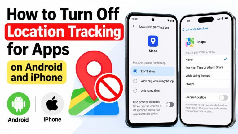 How to Turn Off Location Tracking for Apps on Android and iPhone